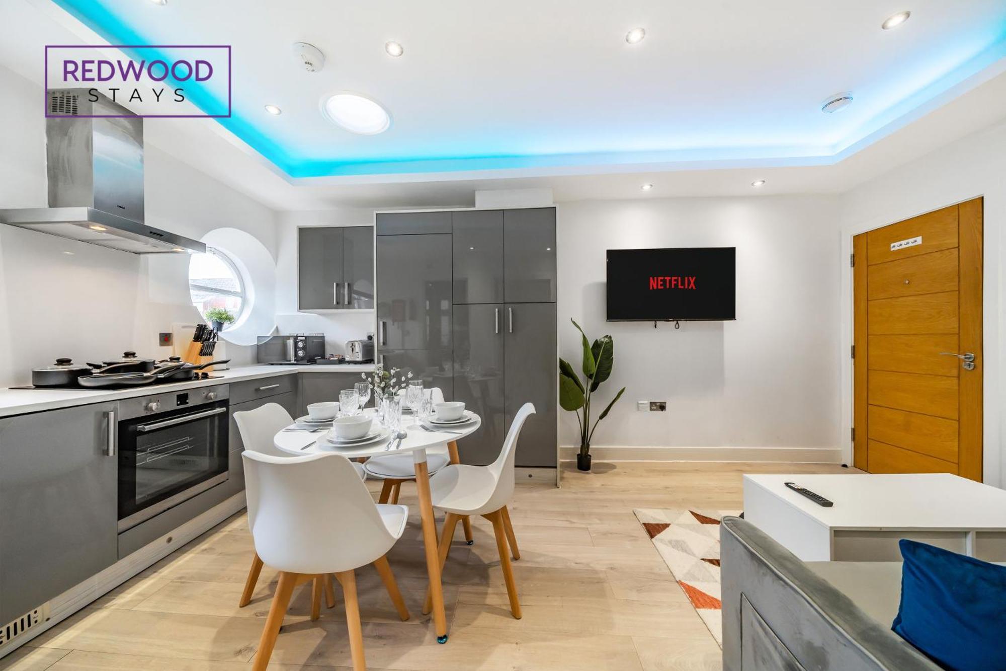 Brand New, 1 Bed 1 Bath, Modern Town Center Apartment, Netflix By Redwood Stays Aldershot Eksteriør billede