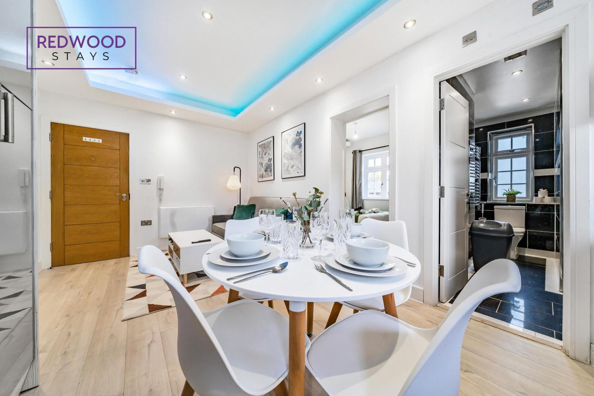Brand New, 1 Bed 1 Bath, Modern Town Center Apartment, Netflix By Redwood Stays Aldershot Eksteriør billede